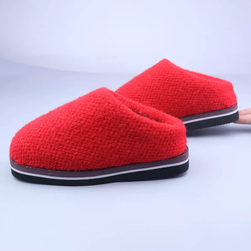 2023 новые зимние шерстяные хлопчатобумажные тапочки ручной работы тапочки готовая обувь зимние хлопчатобумажные тапочки теплые и бархатные противоскользящие 1