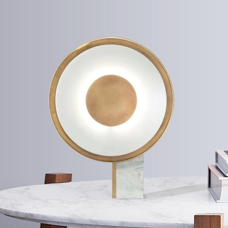 Marble modern creative table lamp for living room for bed