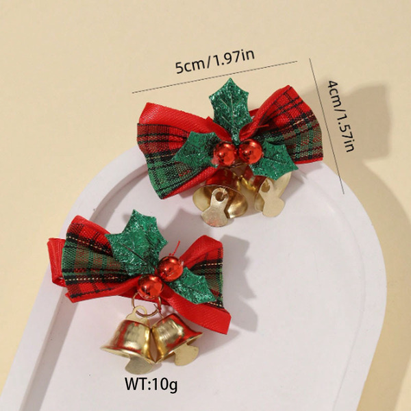 Red small bell with bow with bell
