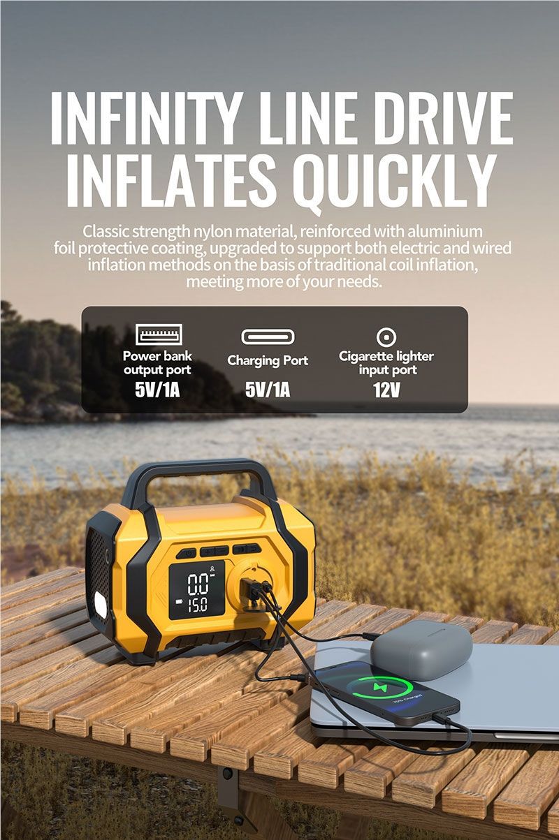 Emergency Start-Up Power Supply, Strong Start-Up Generator, Large-Capacity Vehicle-Mounted All-In-One Unit, Emergency Ignition, Power Supply, and Air Pump