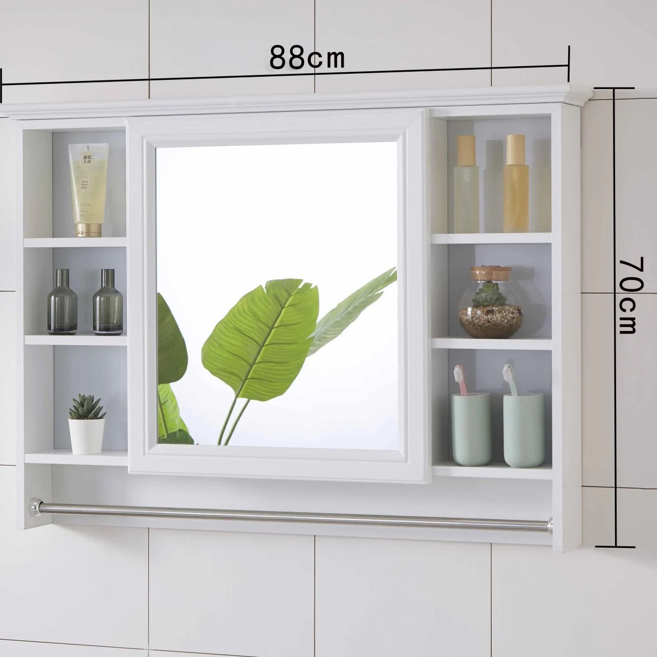 순백색 수건걸이 포함(핫세일 500세트)-90cm