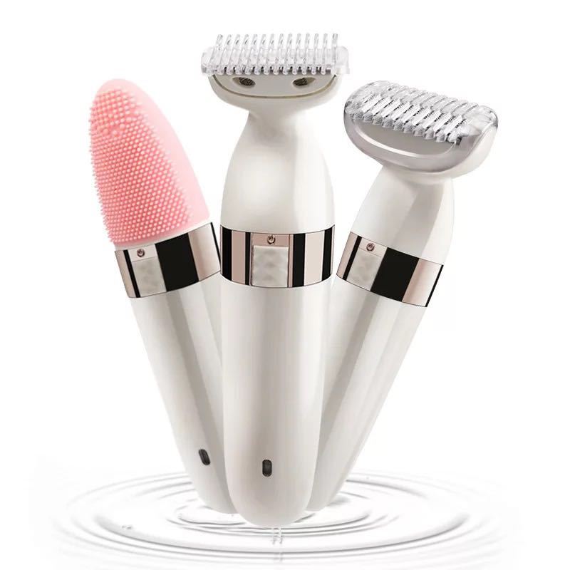 Kemei KM-3204 electric shaver facial cleaner women's Shaver USB rechargeable washing