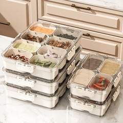 台所仕分け調味料ケース密封調味料調味料入れ防止ケース家庭用冷蔵庫保存ケース卸売り