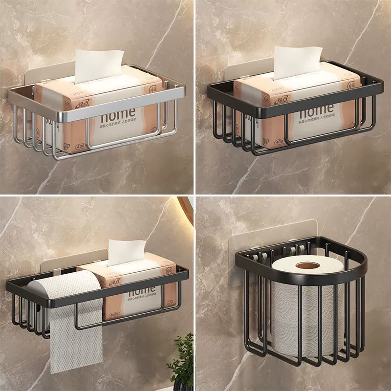 Держатель для туалетной бумаги без отверстий, коробка для туалетной бумаги, держатель для рулона, сетчатая корзина для ванной комнаты, настенный держатель для туалетной бумаги, коробка для туалетной бумаги