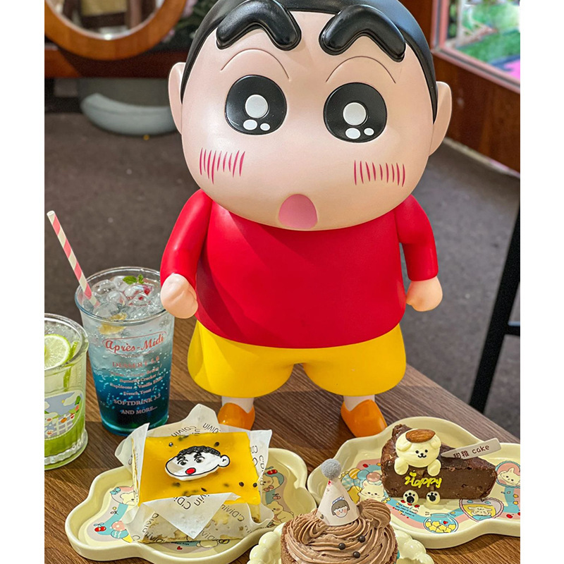 光るクレヨンしんちゃんフィギュア 寝室のベッドサイドに置く可愛いナイトライト タップライト クレヨンしんちゃん置物|undefined