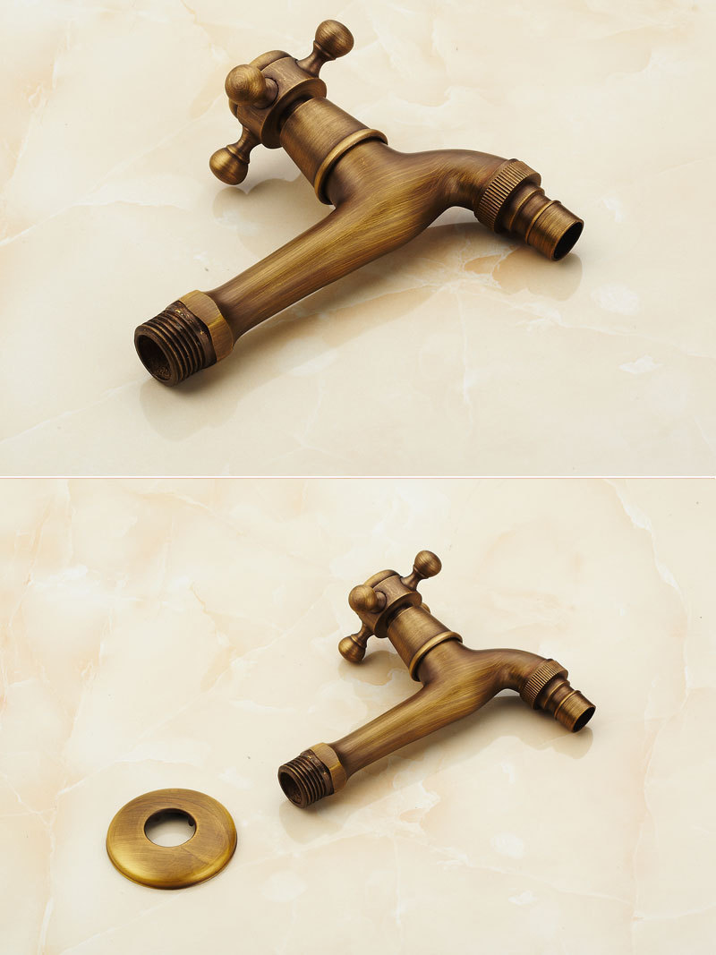 Factory direct sales of European-style antique faucets, dual-purpose bathroom single-cooling washing machine mops, sink faucets undefined