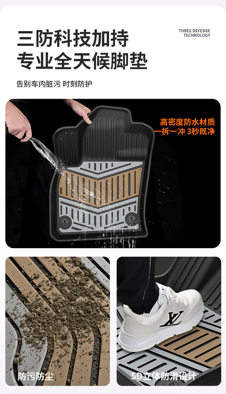 Suitable for Geely Galaxy E5 A7 Xingjian 7 Xingyue L Emgrand Xingyuan Special Car-Specific Colorful Tpe Car Floor Mats