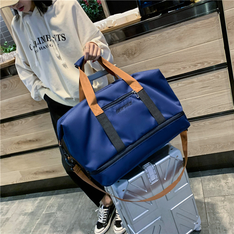 旅行バッグの乾湿分離フィットネスバッグの短距離スポーツハンドバッグの搭乗バッグの屋外荷物収納袋の卸売り|undefined