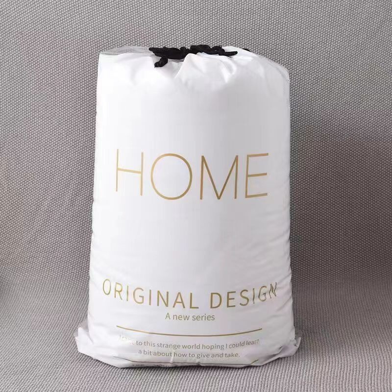 Home Textile Bedding Four-Piece Set Transparent Drawstring Summer Cool Quilt Drawstring Bag Waterproof Storage Bag Transparent Quilt Tote Bag