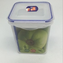 大容量4L透明宠物狗粮猫粮密封保鲜盒微波炉pp塑料饭盒储物罐批发