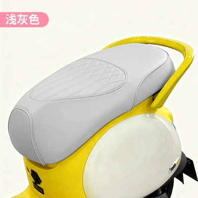 Motorcycle cushion Ninebot Electric Scooter Q70C/Q80C/Q85C - light-gray-stamped-embossed-thickened-leather-sponge-lining-special-for-no9-electric-vehicle-q70cq80cq85c