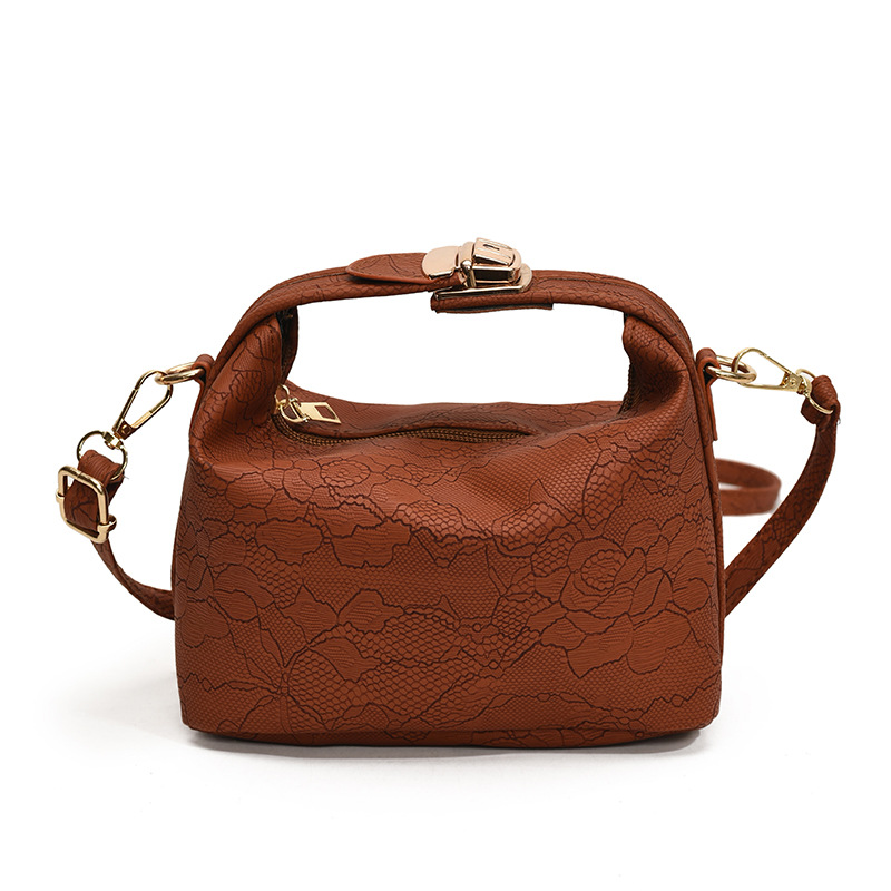 Bolso de flores de estilo occidental personalizado 2024 nuevo estilo otoño e invierno moda hermosa temperamento bolso de mensajero de un solo hombro