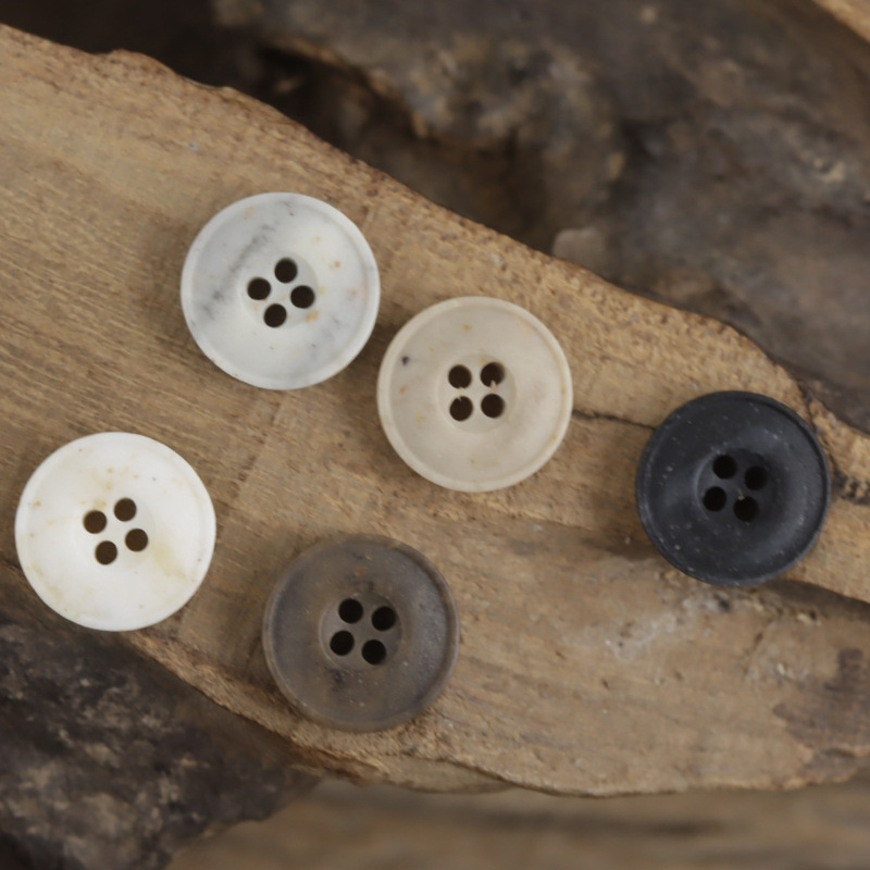 Black Coffee Casual Vintage Artistic Shirt Button Khaki Old Beige Cotton Linen Shirt Button Button