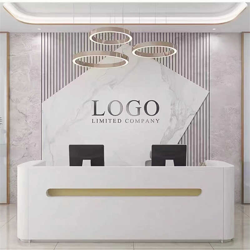 8d公司前台logo形象墙壁纸背景墙画美容院墙布仿大理石纹吧台墙纸|undefined