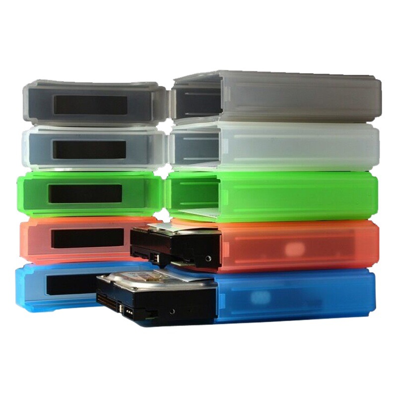 Caja de protección de disco duro de 3,5 pulgadas soporte de disco duro caja de PP caja de plástico bolsa de disco duro caja de almacenamiento de disco duro