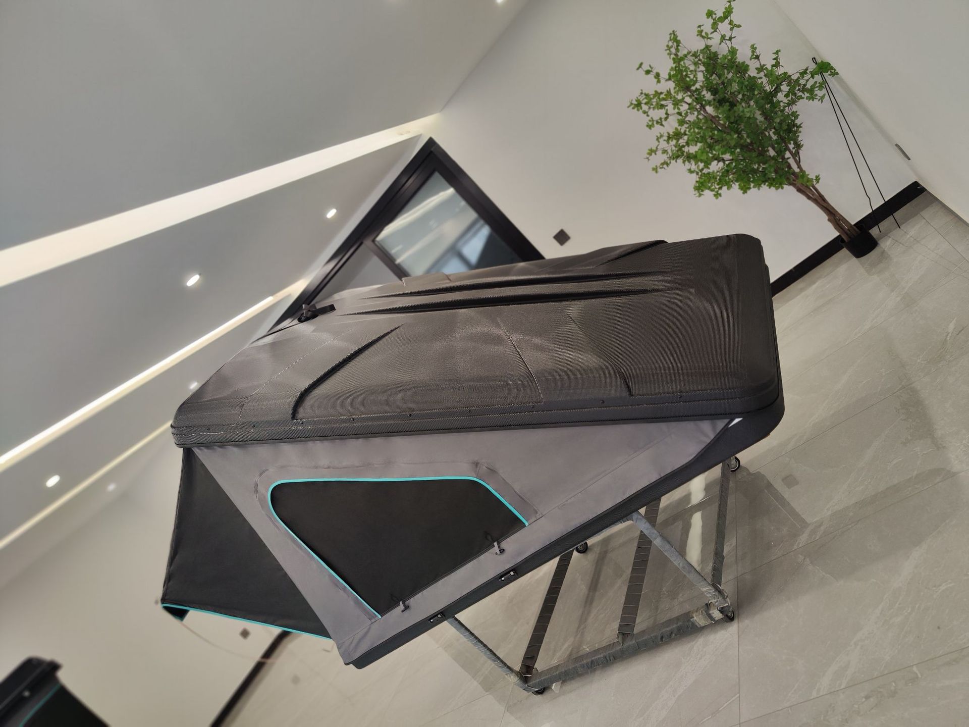 Cross-Border Abs Composite Triangular Tent Outdoor Camping Quick-Opening Folding Tent Suv Car Roof Tent