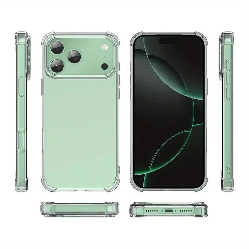 Suitable for Apple iPhone 17 Ultra-Thin 16 Large Hole 15 Simple 14 Transparent 13 Anti-Drop 12 Pro Max Phone Case Suitable for Apple iPhone 17 Ultra-Thin 16 Large Hole 15 Simple 14 Transparent 13 Anti-Drop 12 Pro Max Phone Case