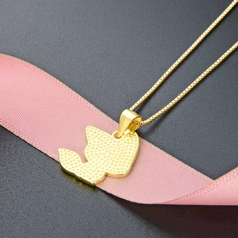 Europa y los Estados Unidos dibujos animados transfronterizos encantadores zorros colgante de goteo de aceite para mujeres 925 plata esterlina nicho de diseño de accesorios de animales