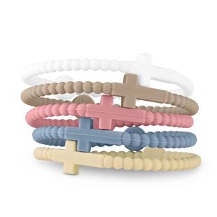 Amazon hot selling bracelet simple European and American macaron cross bracelet children's hand adult silicone bracelet