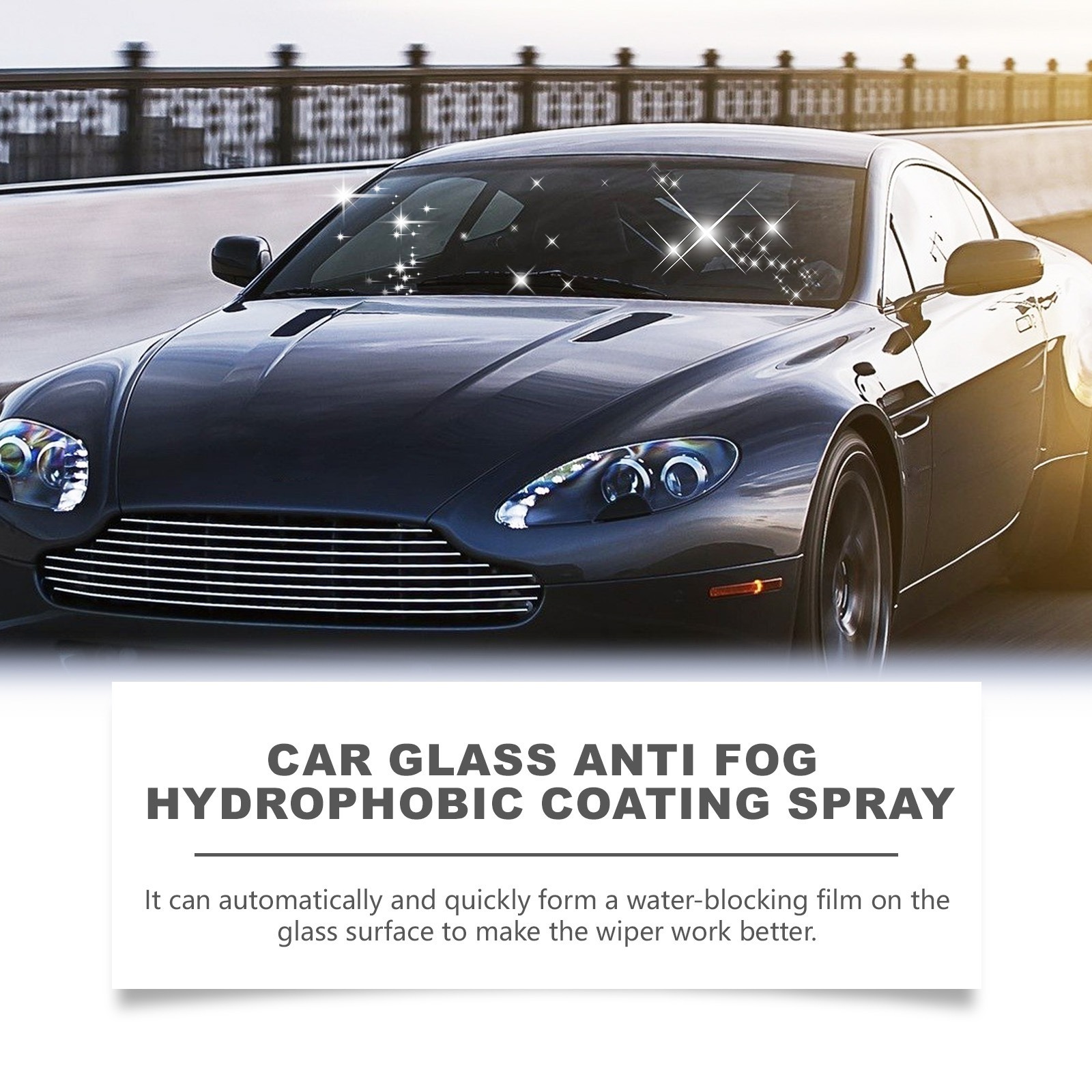 Rayhong Car Windshield Spray, Rearview Mirror Windshield Cleaning Stain Remover, Water Repellent and Anti-Fog Agent