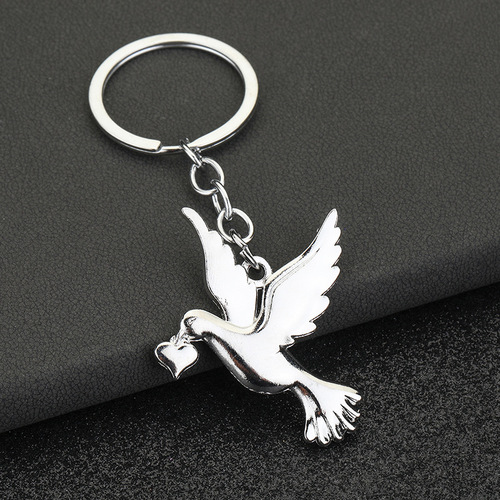 Factory direct sales, cross-border supply, peace dove jewelry accessories, necklace pendants, car charms, key chain pendants