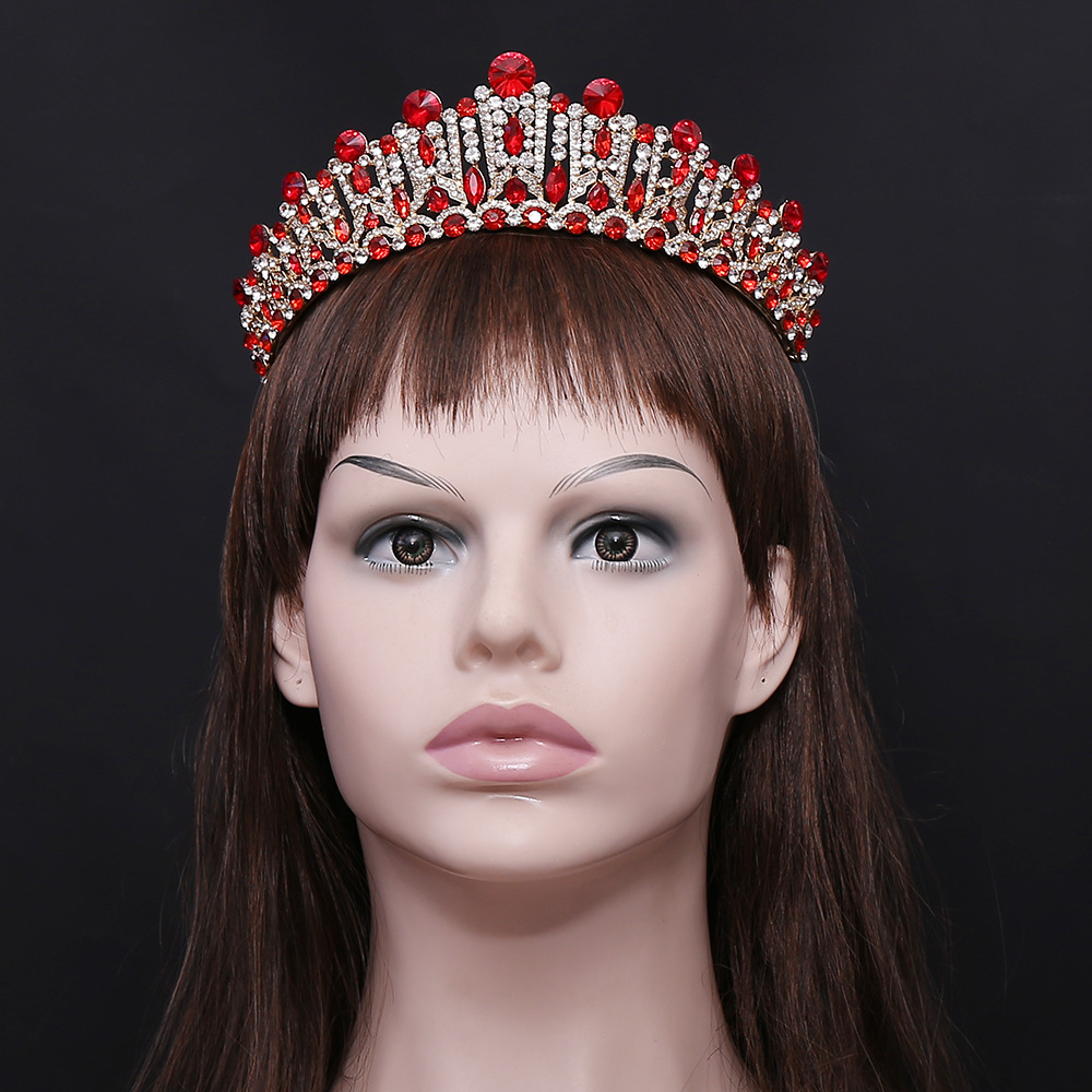 Bridal Shiny Women's Solid Color Alloy Rhinestone Diamond Crown display picture 9