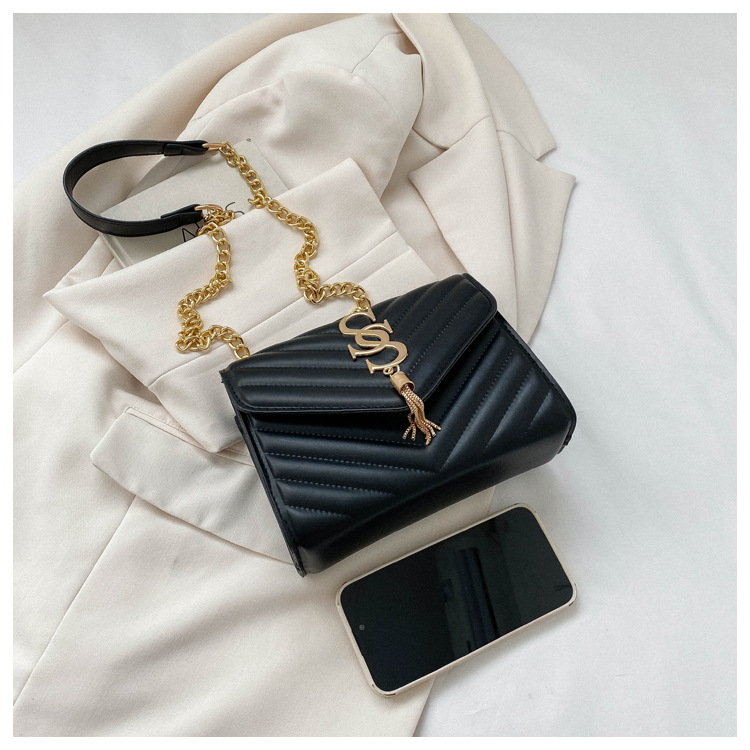 Damen Handtasche Im Western Stil Mit Kette Und Umhängefunktion_voghion.com