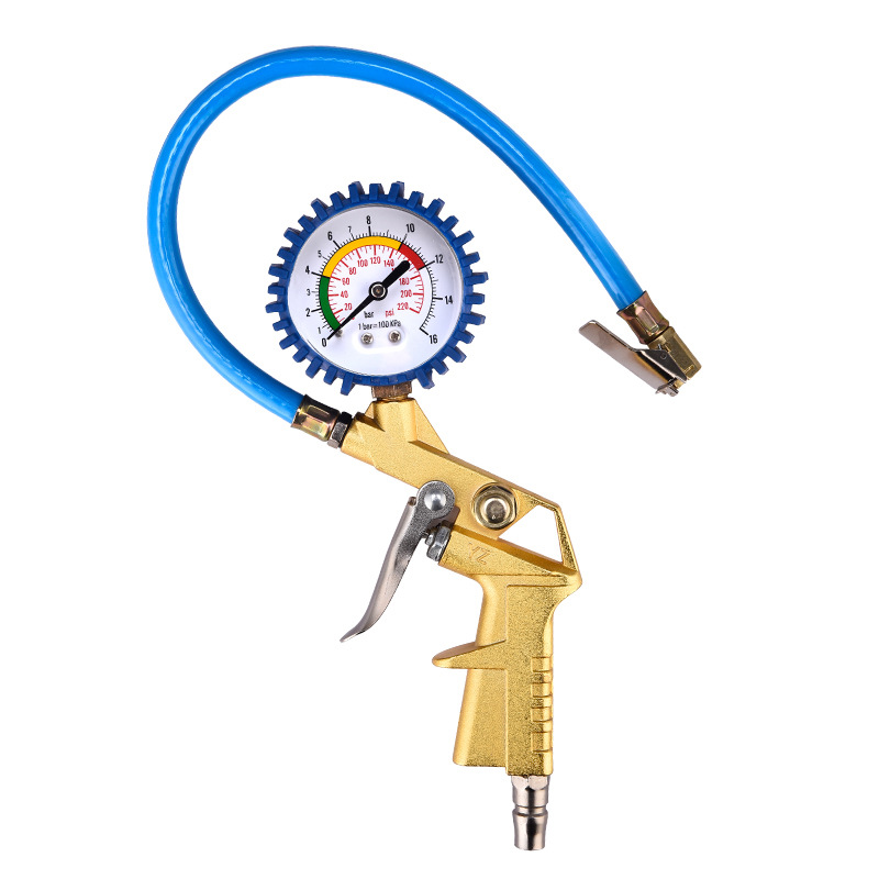 Aceite punzonado a prueba de golpes medidor de presión de neumáticos pistola de presión de aire indicador digital medidor de presión de neumáticos de coche pistola de llenado de aire