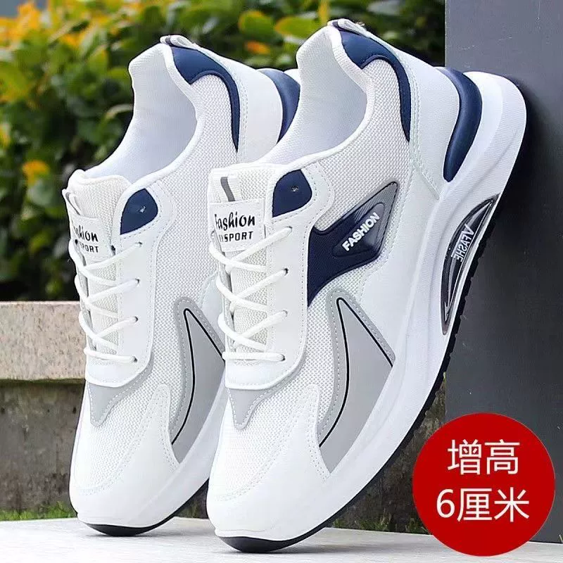 Весенне-летняя мужская обувь, новая спортивная обувь с сетчатой ​​внутренней частью, универсальная повседневная обувь, модная дышащая и дезодорирующая обувь для папы