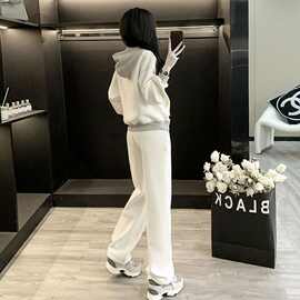加绒宽松显瘦卫衣卫裤套装女秋冬季减龄洋气网红休闲两件套