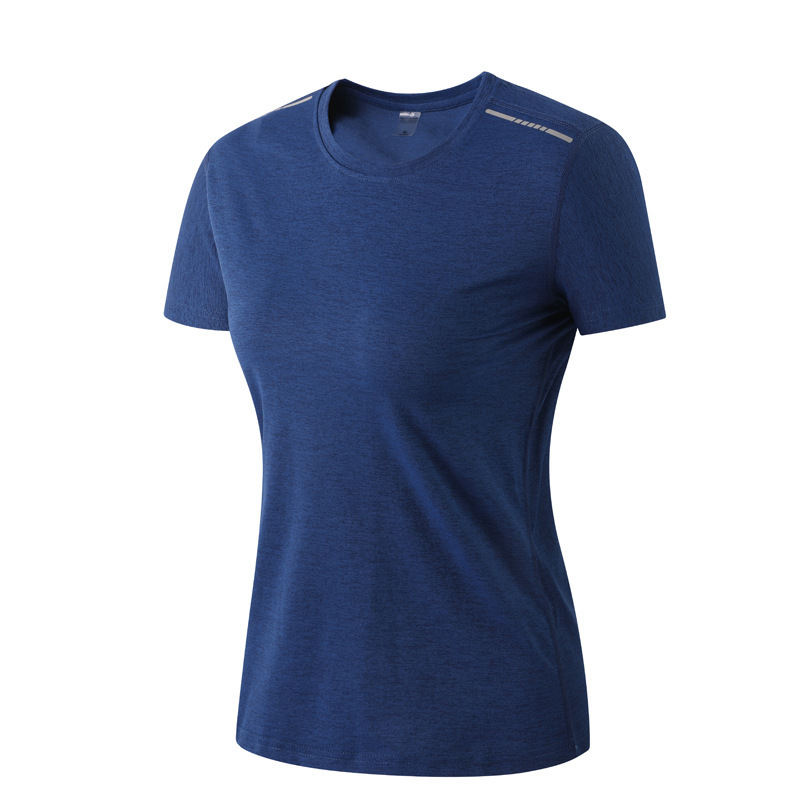 Al aire libre caminata rápida ropa de secado camiseta deportiva casual camiseta elástica de manga corta camiseta de maratón impresión camiseta