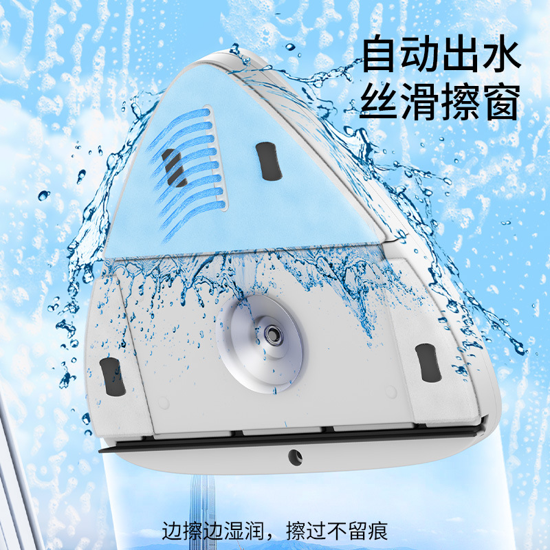 Limpiador de ventanas de inyección de agua al por mayor transfronteriza limpieza doméstica limpiador de vidrio magnético de doble cara limpiador de vidrio hueco de doble capa