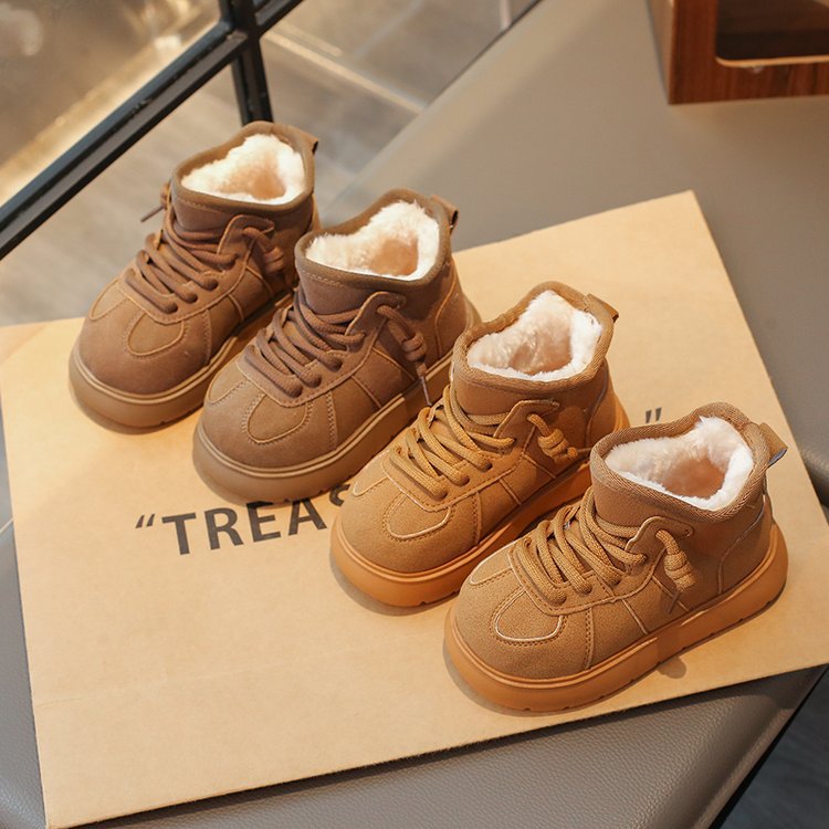 Mädchen-Schneestiefel 2025, dicke Fleece-Baumwollstiefel für den Winter, vielseitig, rutschfest, warme, weiche Sohle, kältebeständig_voghion.com