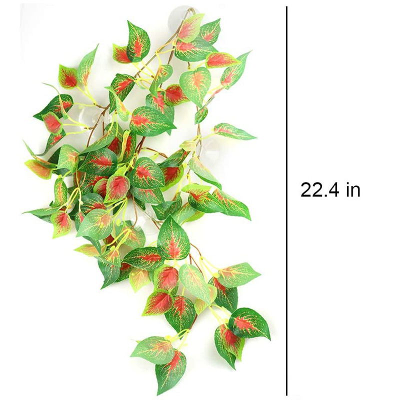 Artificial planta acuática crawler caja de alimentación Planta artificial colgante de pared persa pared colgante de ratán flor falsa decoración de la vid