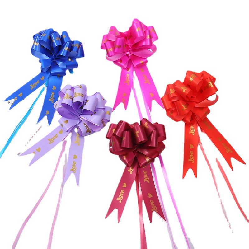 Nuevo embalaje de regalo de Navidad transfronterizo 30 letra mediana Blanco macaron multi-estilo Flor de extracción de mano Flor de nueve secciones multi-color