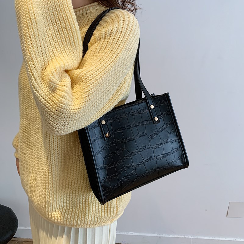 Tendencia extranjera de gran capacidad 2025 retro nueva moda moda bolso de viaje de moda cocodrilo bolso de hombro para mujeres