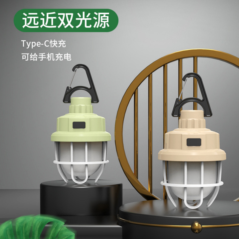 Nuevo portátil al aire libre camping luz multifuncional campamento iluminación tienda luz multi-velocidad ajustable camping linterna al por mayor