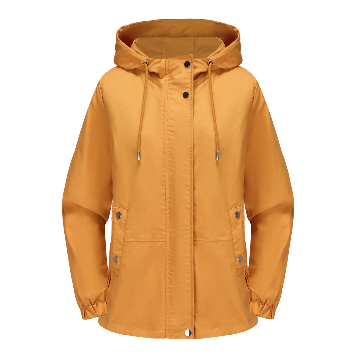 Women's Clothing new spring and autumn casual windbreaker women's loose windproof jacket with hood and long sleeves basic windproof jacket for women_voghion.com