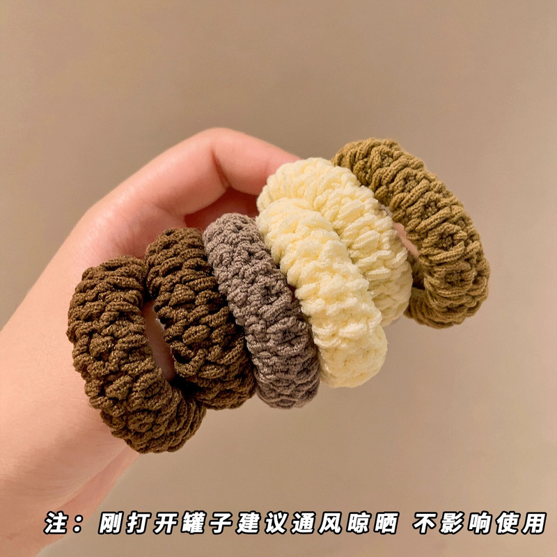 加厚加粗发圈女2025新款高马尾发绳高弹力耐用橡皮筋扎头头绳发饰|undefined