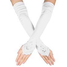 W 21775 Bridal Gloves Embroidered Gloves �����廨���� �羳ר