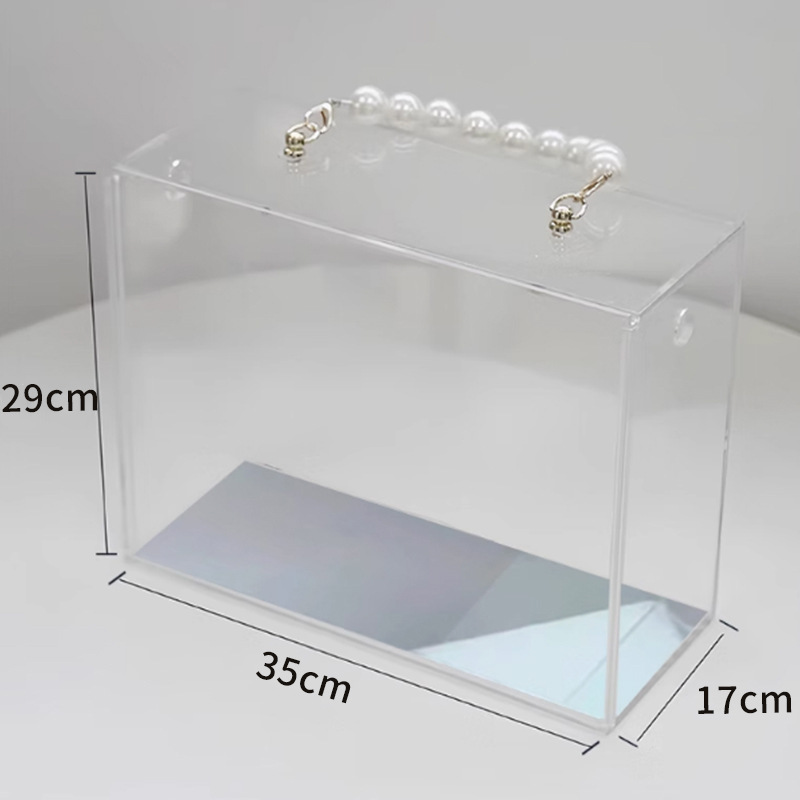 35*17*30cm 거울 바닥 진주 손잡이 플레이트 두께 4mm(단일 상자)