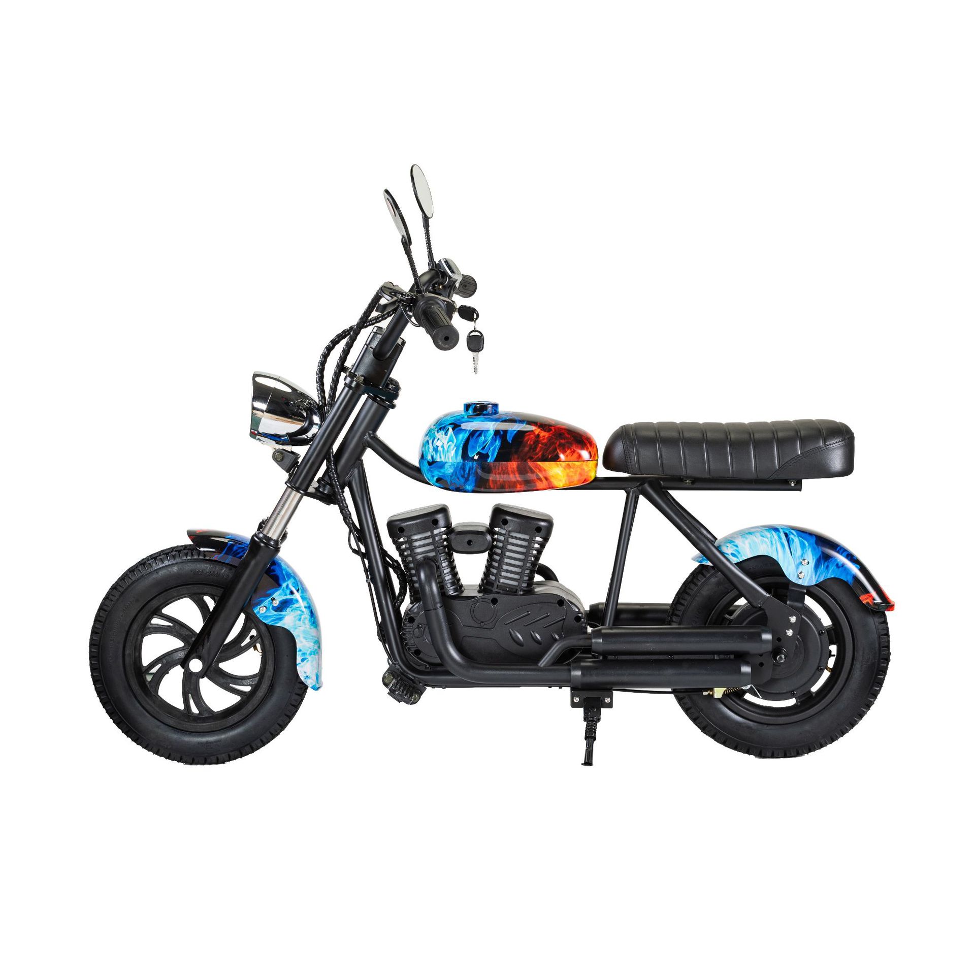 Cross-Border Hot-Selling Small Harley-Style Scooter, Small Electric Scooter, Mobility Scooter, Children's Retro Motorcycle, Children's Electric Scooter, Small Leisure Vehicle