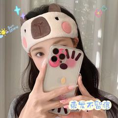 カピバラカピバラコーラルコルセット吸水速干月子ターバン洗颜ヘッドバンド女の子クレンジングヘアセット