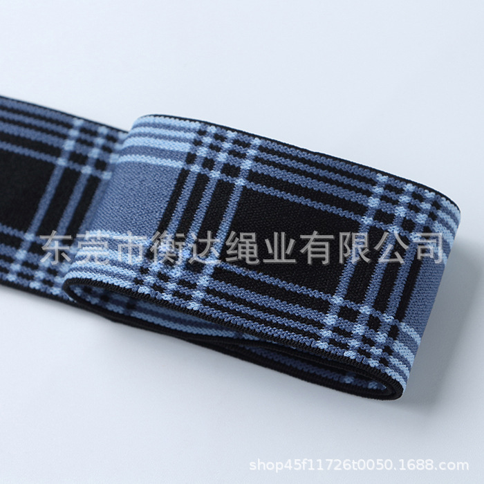 Inventario de 4cm cuadrillas computadora jacquard correa elástica vaqueros expuestos duraderos pantalones interiores cintura de alta elasticidad