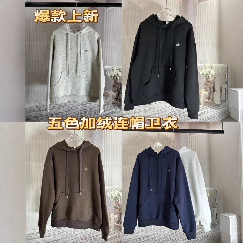 北美al0金智秀Jisoo男女连帽衣运动立体标宽松口袋秋休闲卫衣|undefined