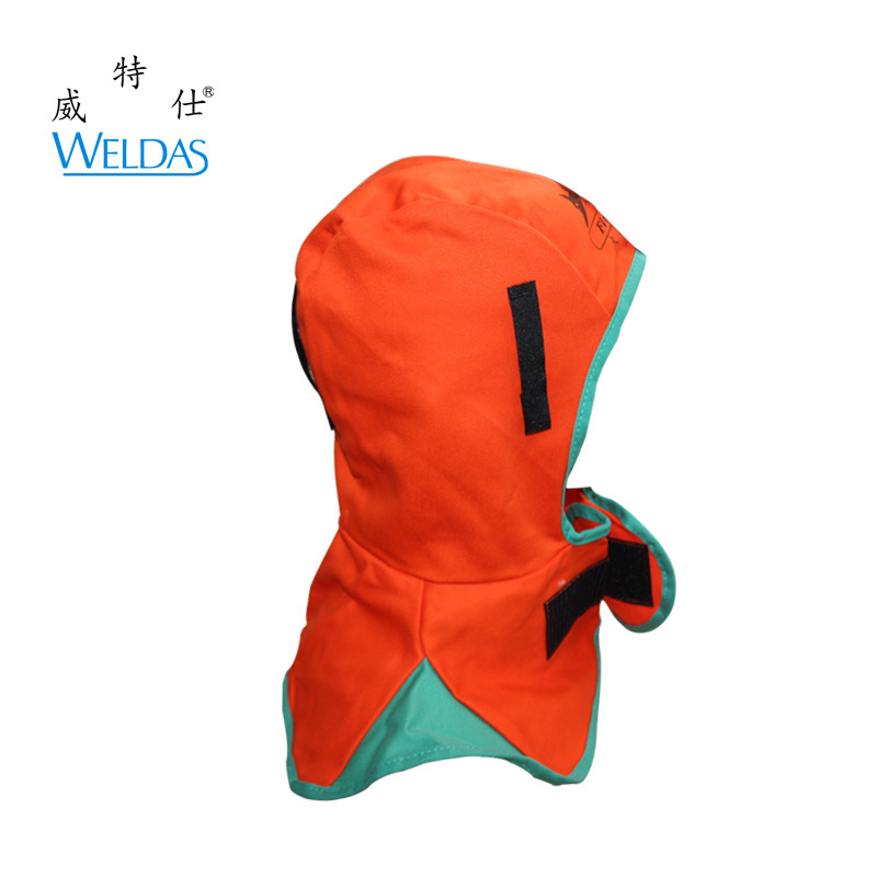 威特仕23-6690橘红色火狐狸披肩6690XL加宽透气舒适隔热防尘风帽