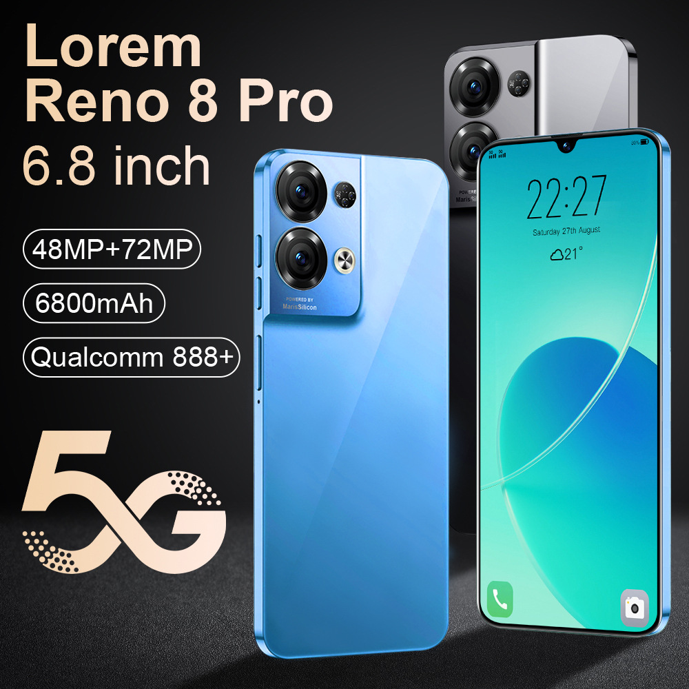 Reno8 Pro Cross-border Explosions AliExpress Sending Spot Android 6.8-inch Smartphone Low Price 1 16G