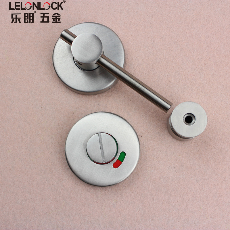 Baño público partición hardware accesorios espesado 304 Acero inoxidable aseo persona no tripulado indicación cerradura de la puerta