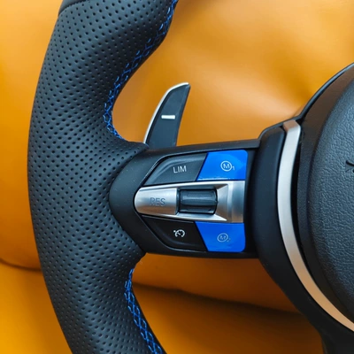 with return-to-center stitching are suitable: Steering wheel