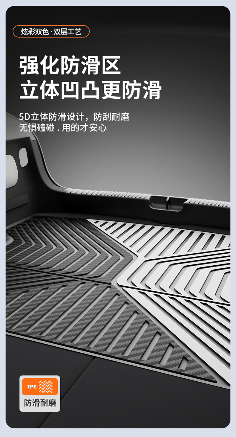 Suitable for Xpeng's New Models P7P7+G9 G7 G6 M03 Gxl03, Special Colorful Tpe Car Trunk Mat